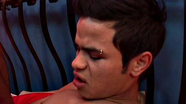 We look in on Latin twinks Hernan and Martin, as they enjoy a kinky evening of sex, spanking, and bondage. Cocks are sucked and ass is licked, before the skinny and smooth sub takes an ass pounding he won't soon forget.