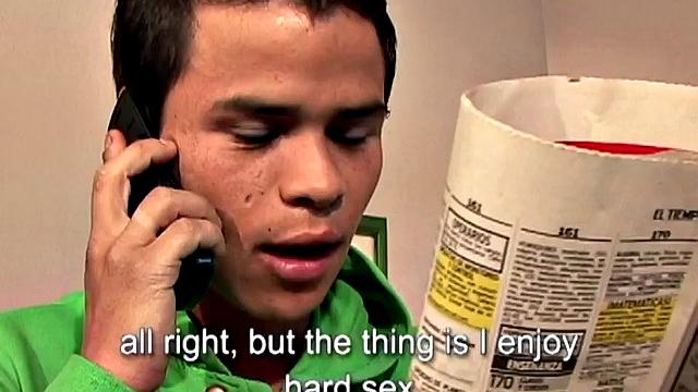 We look in on Latin twinks Hernan and Martin, as they enjoy a kinky evening of sex, spanking, and bondage. Cocks are sucked and ass is licked, before the skinny and smooth sub takes an ass pounding he won't soon forget.