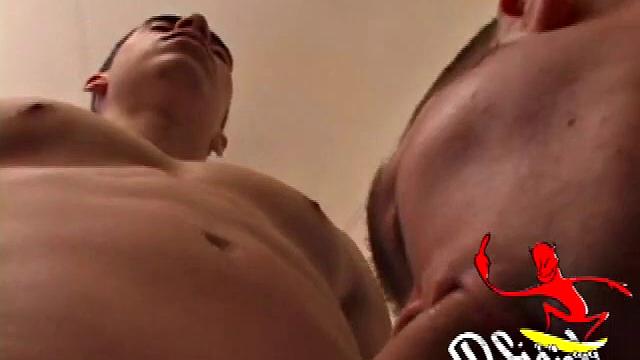 Levi Davis sprawled on bed getting blown and fucked by Rick Waters