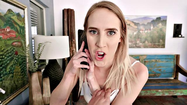 Hottie Cheats On The Phone