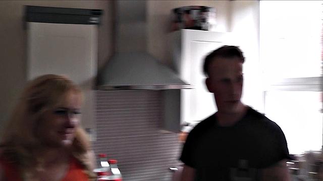 Foursome drilling with blonde MILF and brunette slut