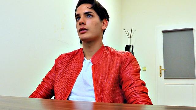 Picked up cute twink cocksucking in POV before barebacking