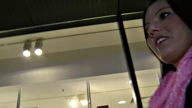 Adorable Babe Sucks And Fucks Stranger To Buy Christmas Gifts