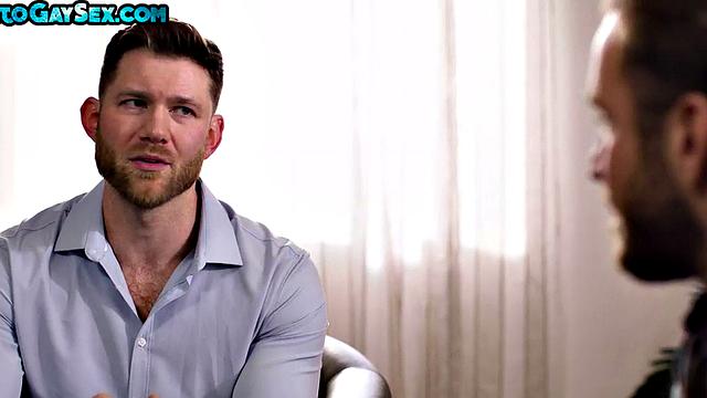 Hairy chest stud barebacked by jock in tight asshole