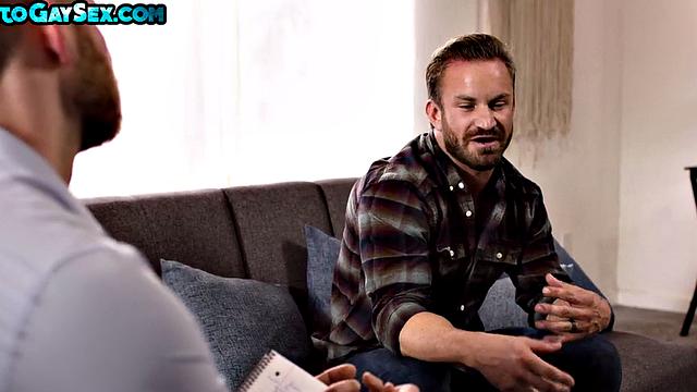 Hairy chest stud barebacked by jock in tight asshole