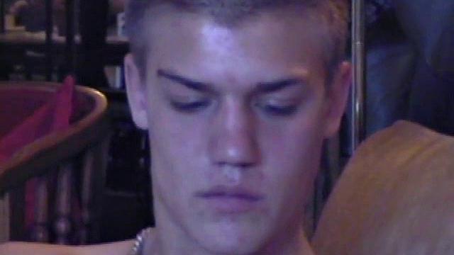 Lance strokes his cock and cums for the camera