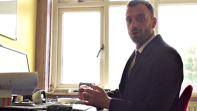 Roughly assfucked MILF submits to dom and swallows his cum