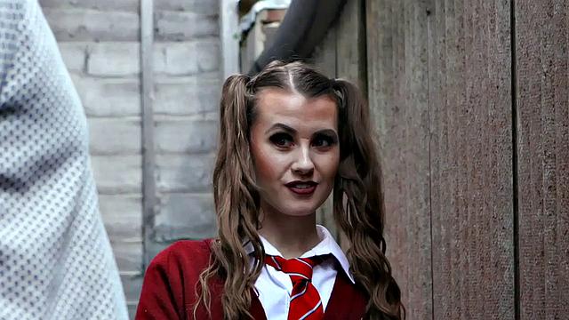 Stripping coed teasing old teacher