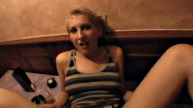 Public anal amateur GF POV fucked in cafe casting