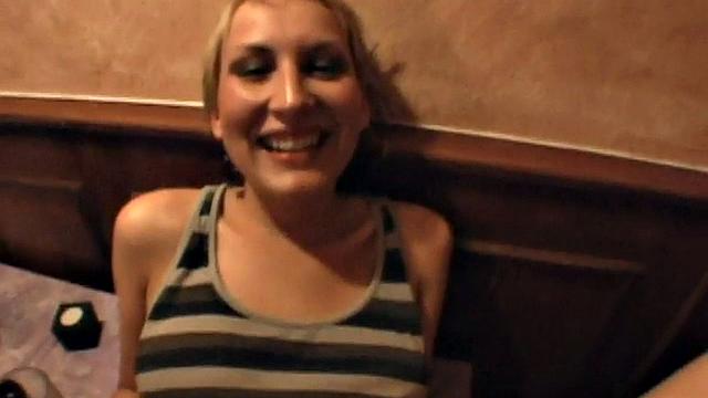 Public anal amateur GF POV fucked in cafe casting