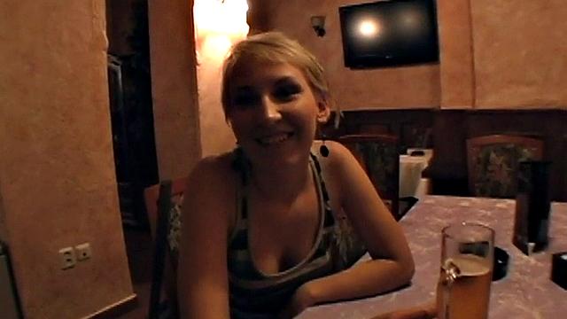 Public anal amateur GF POV fucked in cafe casting