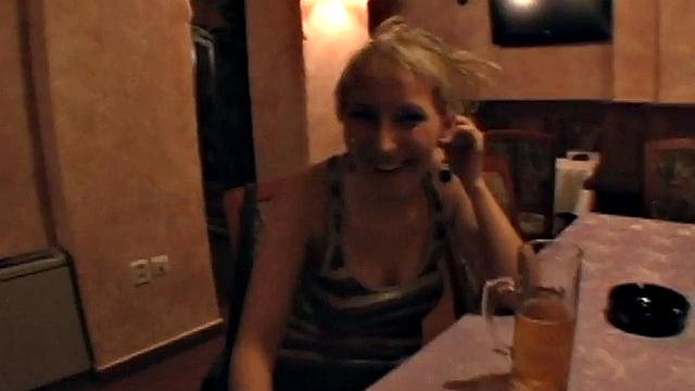 Public anal amateur GF POV fucked in cafe casting