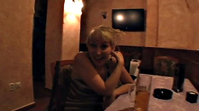 Public anal amateur GF POV fucked in cafe casting