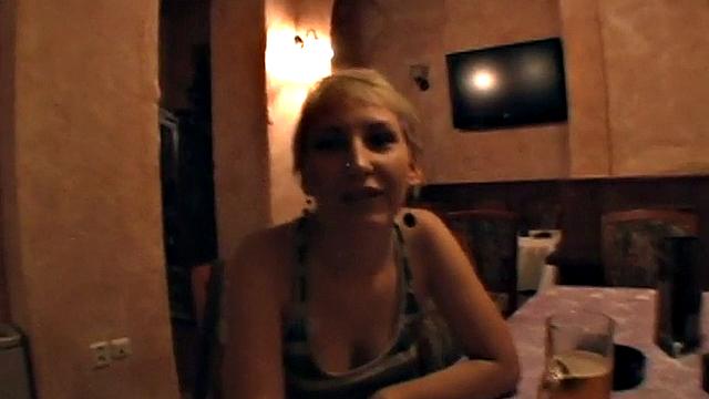 Public anal amateur GF POV fucked in cafe casting