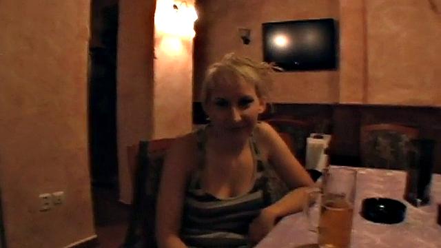 Public anal amateur GF POV fucked in cafe casting