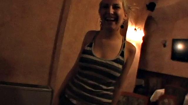 Public anal amateur GF POV fucked in cafe casting