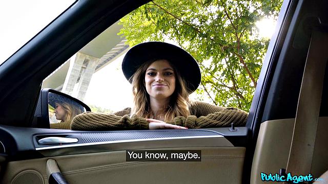 Hitchhiker sucks big for ride