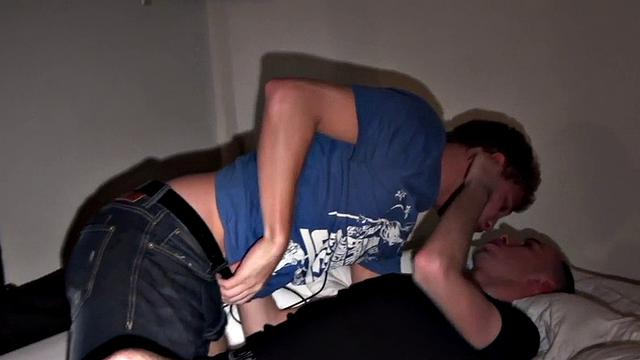 Amateur anal addict in jockstrap gets fucked