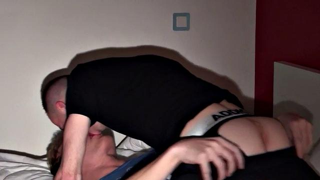 Amateur anal addict in jockstrap gets fucked