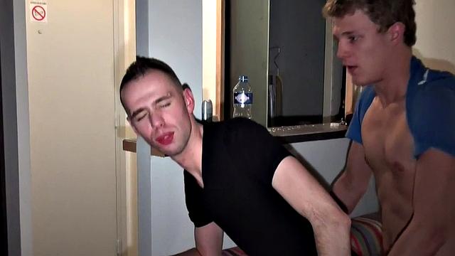 Amateur anal addict in jockstrap gets fucked