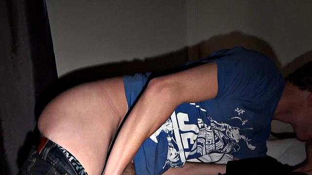 Amateur anal addict in jockstrap gets fucked