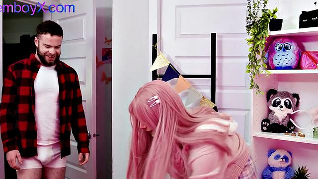 Upskirt Roseboy Seduced by Jock