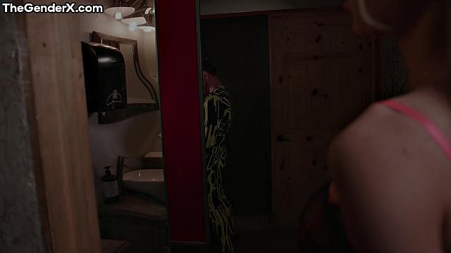 tattooed trans stretching assholes in orgy