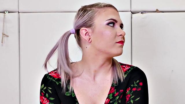 Dominated submissive slut throating