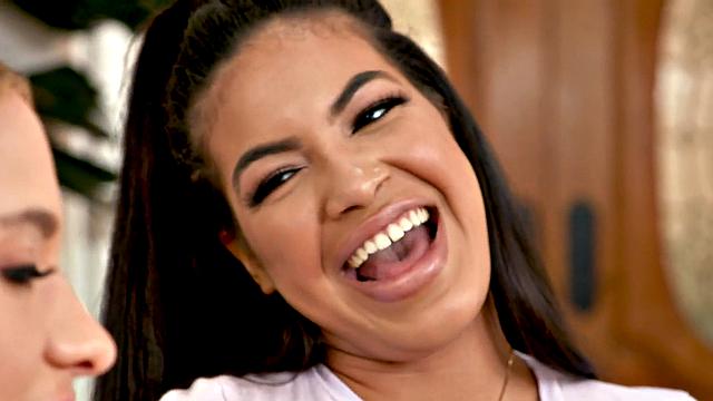 Hairy ebony strapon fucked in doggy