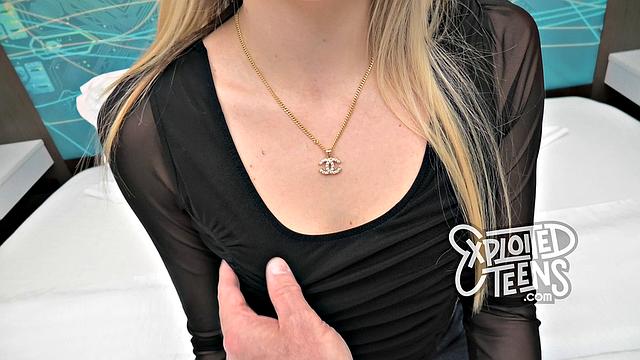This amateur teen stars a NEW 18 yr old blonde stunner