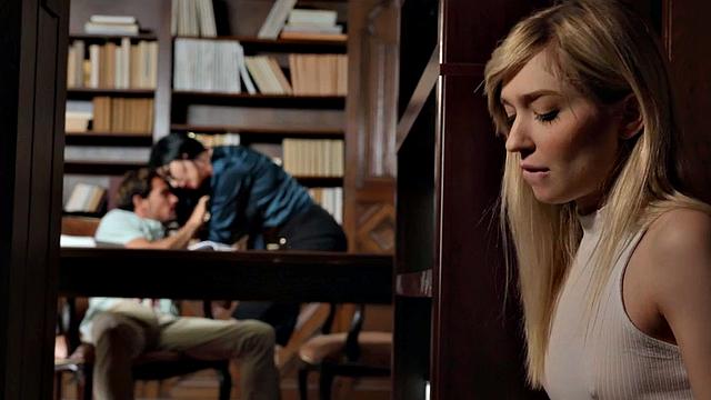 Nasty office babe gets her wet pussy pounded by a nasty fucker in glasses