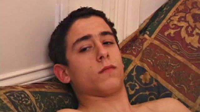 Young Luciano doesn't hesitate to get naked and beat his meat. His sexy bad boy body is tattooed and his low hanging balls bounce and sway in time with his cock stroking. His dick is perfect in every way and he works it like a good friend.