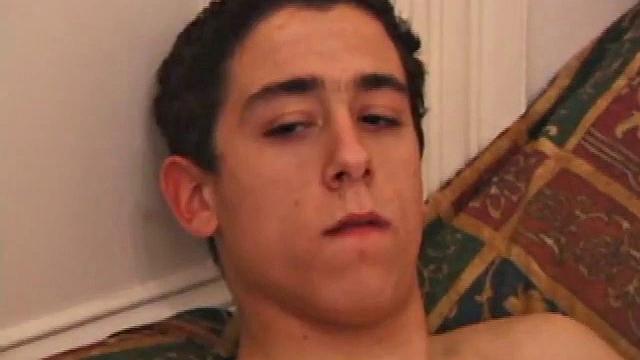 Young Luciano doesn't hesitate to get naked and beat his meat. His sexy bad boy body is tattooed and his low hanging balls bounce and sway in time with his cock stroking. His dick is perfect in every way and he works it like a good friend.