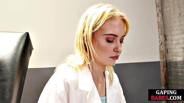 Stunning hot lez babe fucked with a strapon