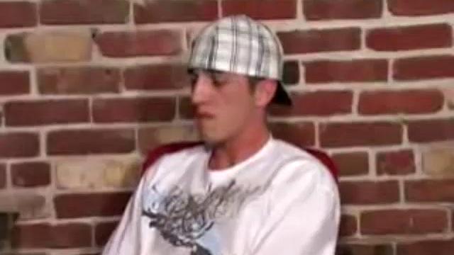 Cole Steel is rubbing his crotch as he watches a porn video, and he soon pulls out his boner. After a good long stroking, on his cock, Cole pumps out a mega shot.
