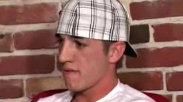 Cole Steel is rubbing his crotch as he watches a porn video, and he soon pulls out his boner. After a good long stroking, on his cock, Cole pumps out a mega shot.