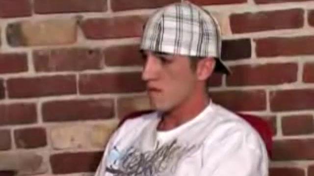 Cole Steel is rubbing his crotch as he watches a porn video, and he soon pulls out his boner. After a good long stroking, on his cock, Cole pumps out a mega shot.