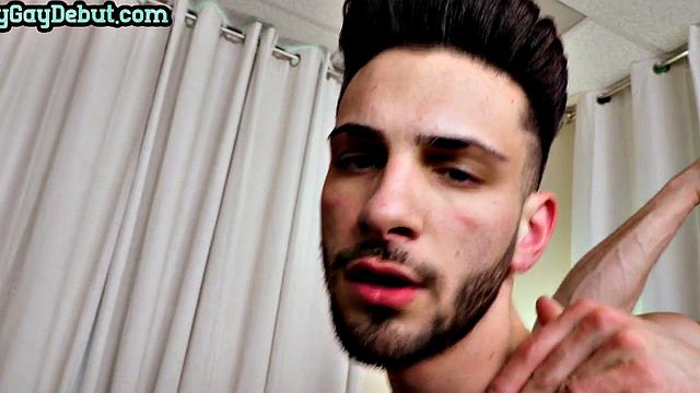 Skinny stud barebacked and jizzed after casting