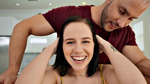 Tiny Spinner Gets Huge Dick