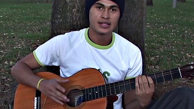 Hairylegs Latino twink masturbates his 21-year-old at home