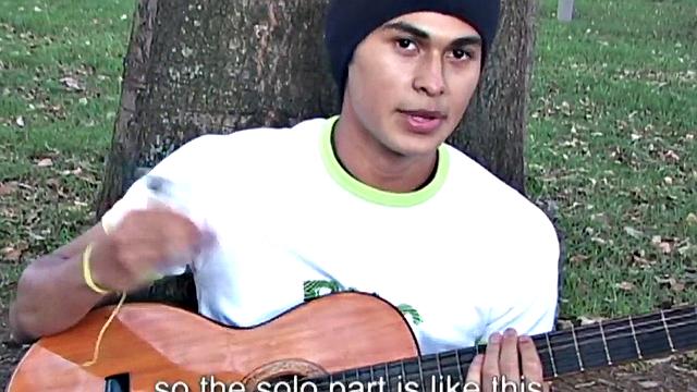 Hairylegs Latino twink masturbates his 21-year-old at home