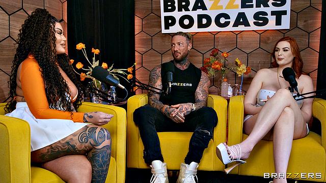 записали подкаст, а вышел яркий тройничок на диване