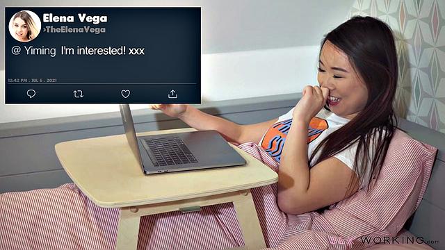 Online model shares BF for one night