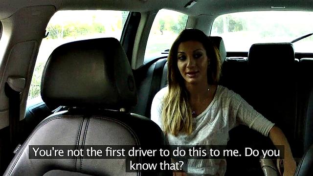 Cabbiedrivesbabe with massive tits around all day to get pounded in POV