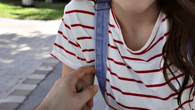 Bigtit babe shares boyfriend in threeway with brunette