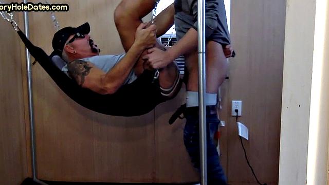 Mature amateur giving head