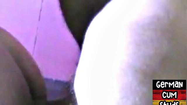 Amateur German cum-loving stud barebacked till cum in mouth