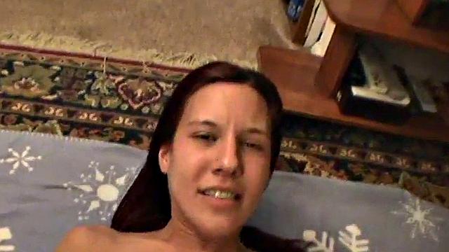 Dick-eating POV slut gets pussy pummelled
