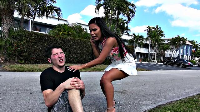 Watch this hot tattooed brunette live out her wildest pussy fantasies in the living room