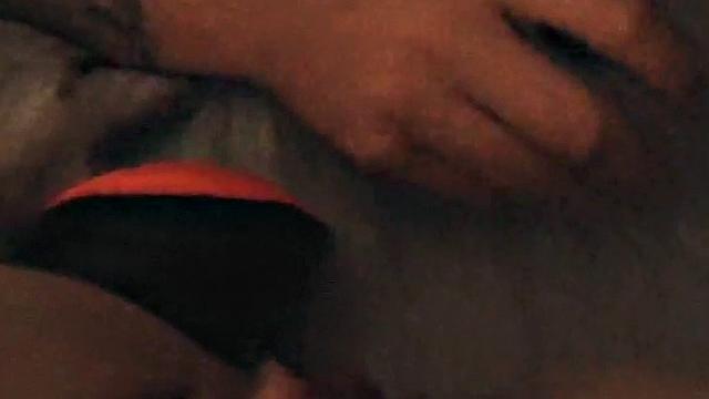 Busty amateur babe licked out